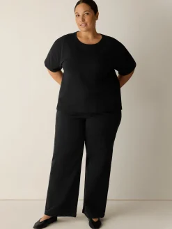 Pima Cotton Stretch Jersey Crew Neck Tee