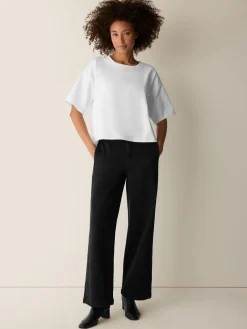 Pima Cotton Stretch Jersey Crew Neck Tee