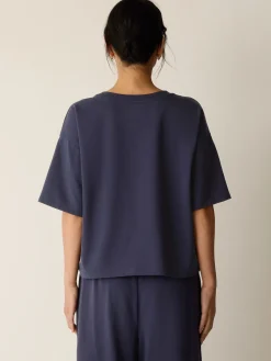 Pima Cotton Stretch Jersey Crew Neck Tee