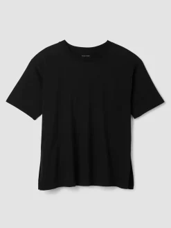 Pima Cotton Stretch Jersey Crew Neck Long Top
