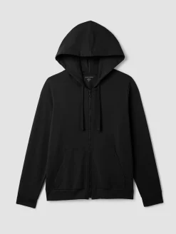 Pima Cotton Stretch Jersey Hooded Jacket