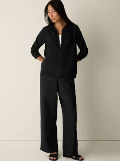 Pima Cotton Stretch Jersey Hooded Jacket