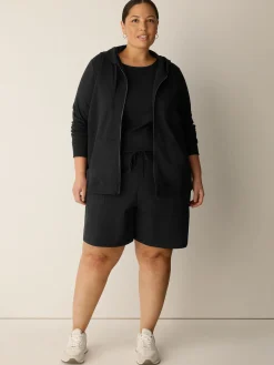 Pima Cotton Stretch Jersey Hooded Jacket
