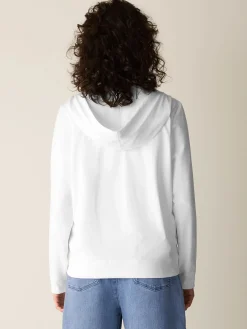 Pima Cotton Stretch Jersey Hooded Jacket
