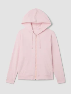 Pima Cotton Stretch Jersey Hooded Jacket