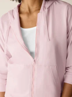Pima Cotton Stretch Jersey Hooded Jacket