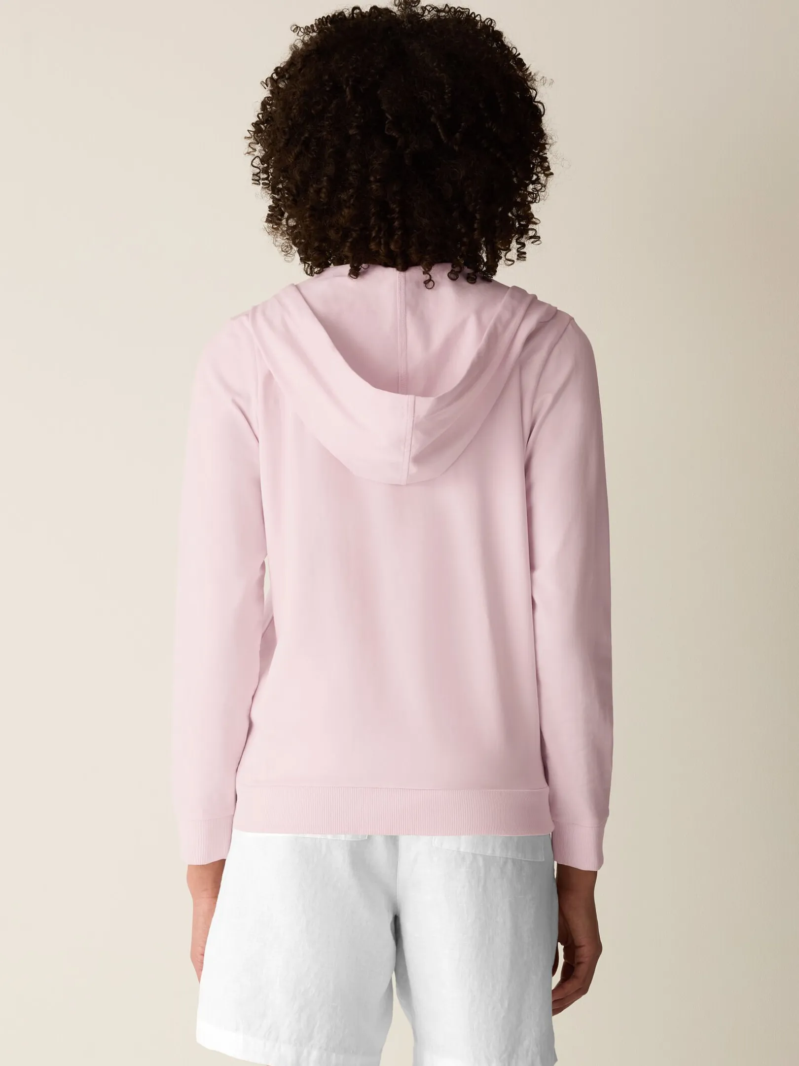 Pima Cotton Stretch Jersey Hooded Jacket