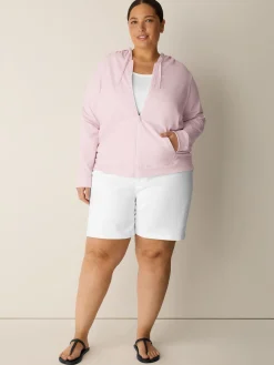 Pima Cotton Stretch Jersey Hooded Jacket