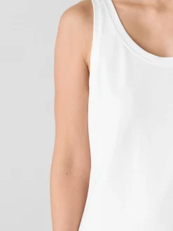 Pima Cotton Stretch Jersey Scoop Neck Tank