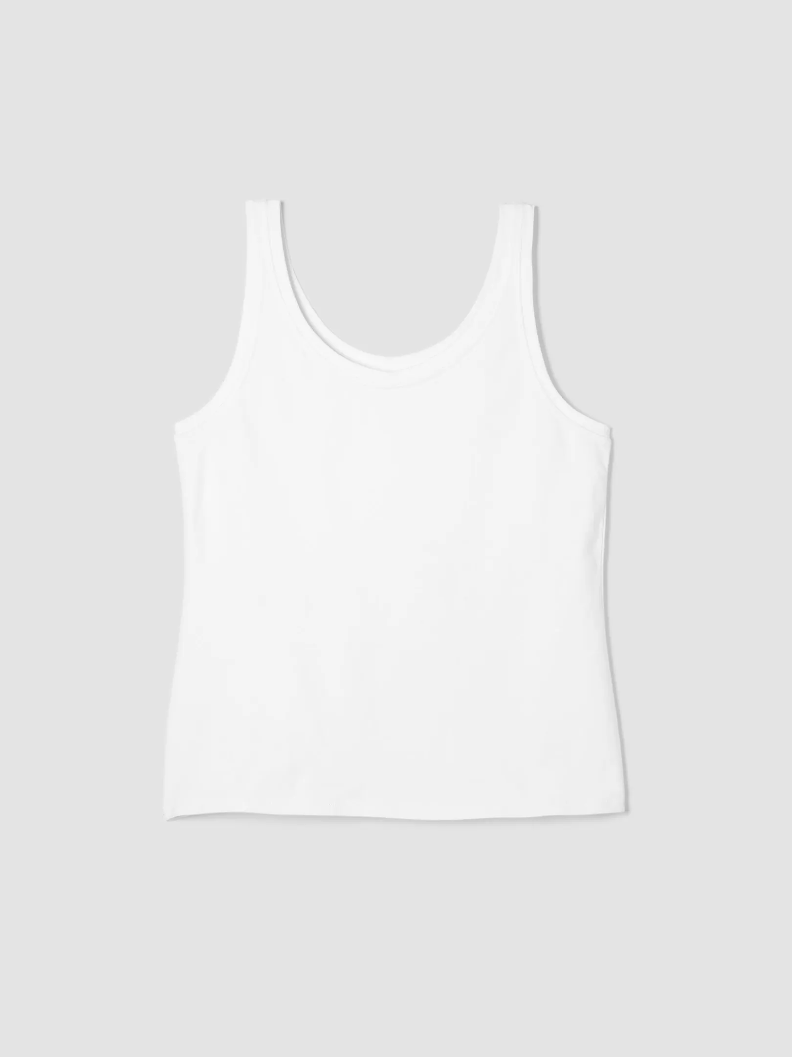 Pima Cotton Stretch Jersey Scoop Neck Tank
