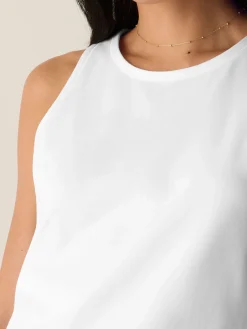 Pima Cotton Stretch Jersey Slim Tank