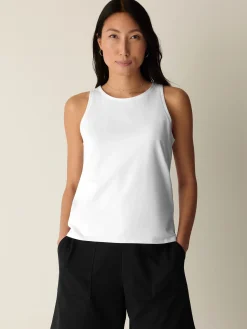 Pima Cotton Stretch Jersey Slim Tank