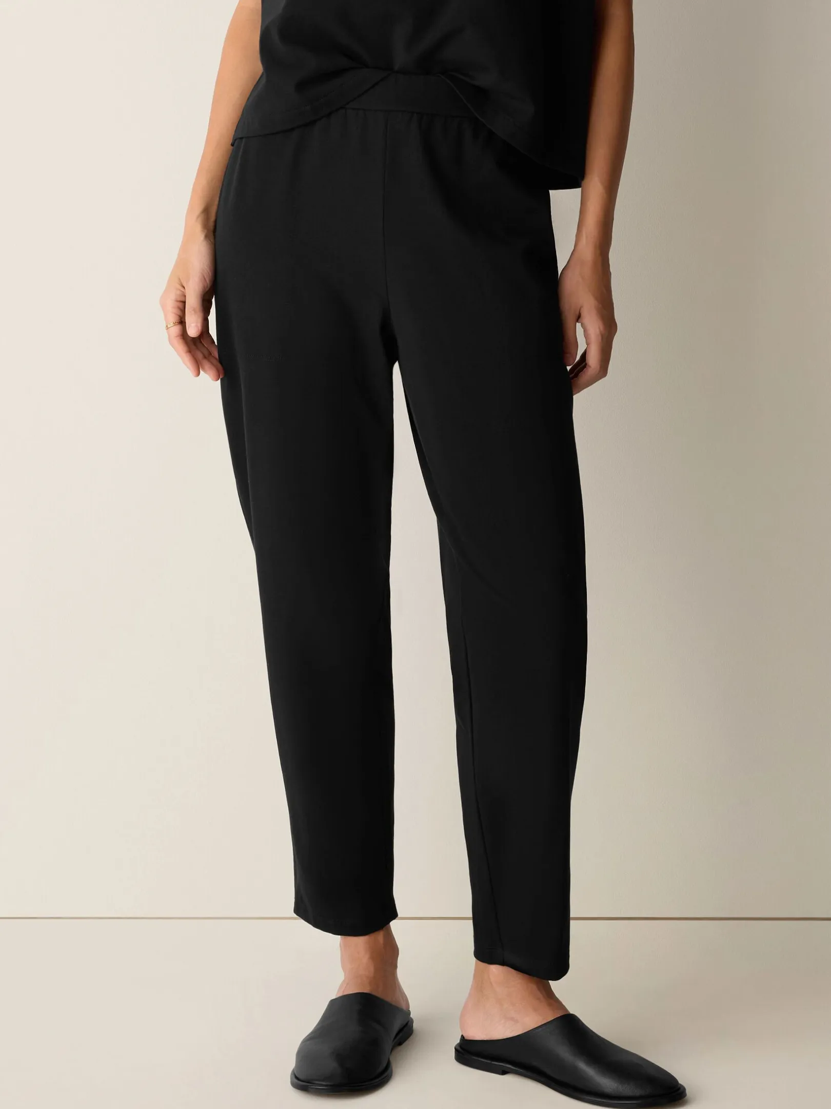 Pima Cotton Stretch Jersey Tapered Pant