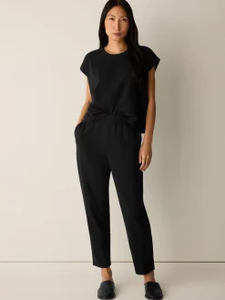 Pima Cotton Stretch Jersey Tapered Pant