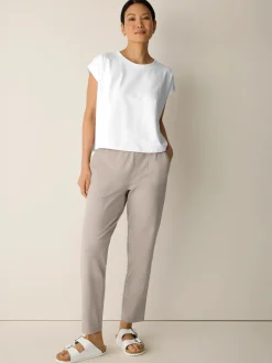 Pima Cotton Stretch Jersey Tapered Pant