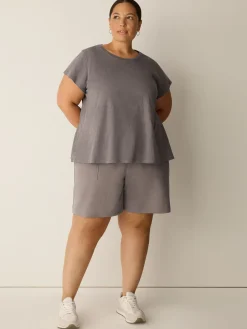 Pima Cotton Stretch Jersey Walking Shorts