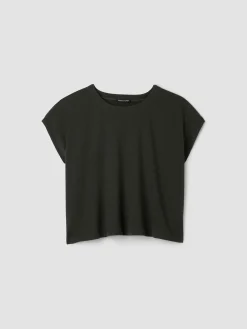 Ribbed Knit Crew Neck Top
