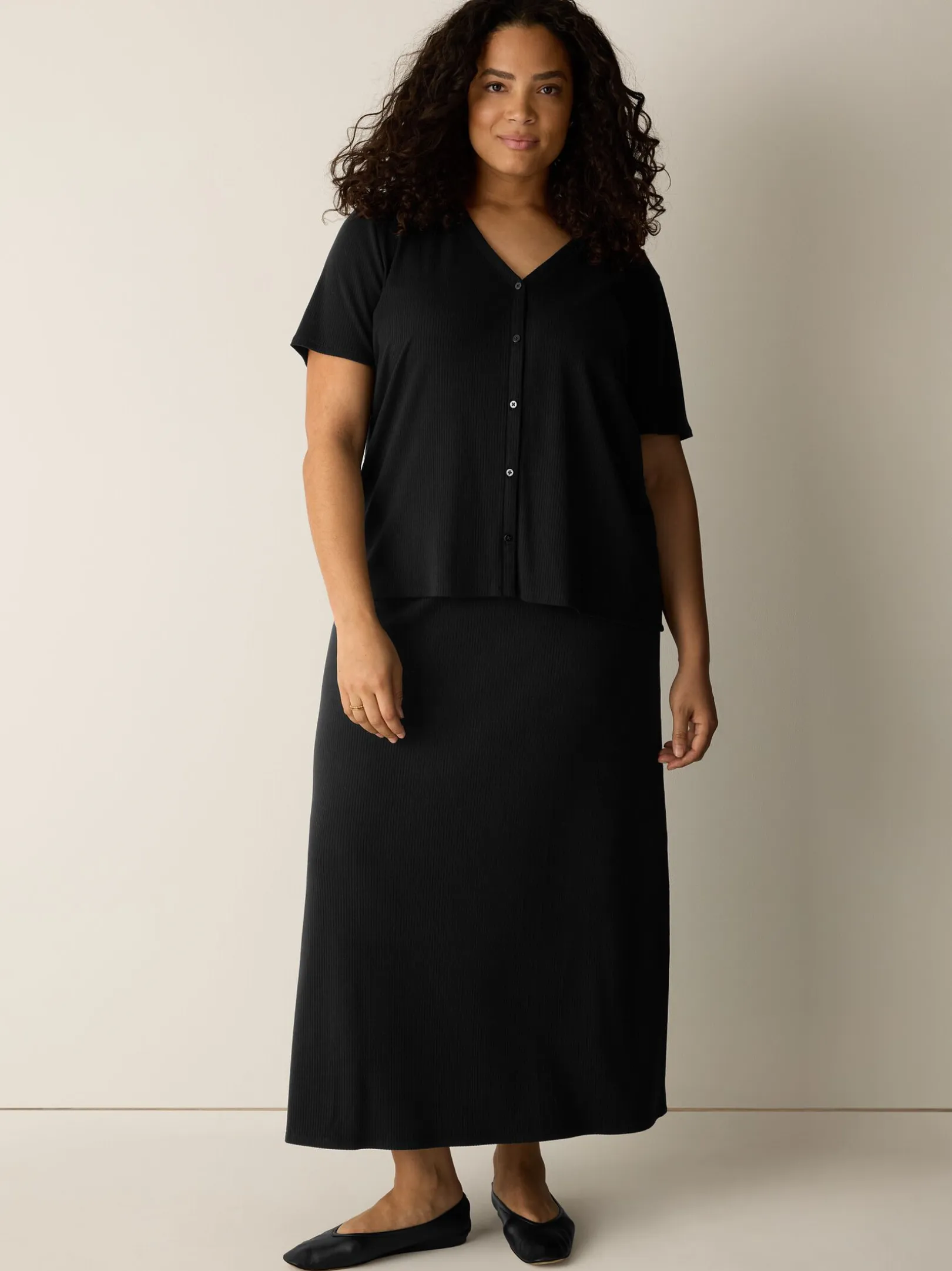 Ribbed Knit Skirt