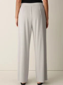 Ribbed Knit Wide-Leg Pant