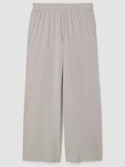 Ribbed Knit Wide-Leg Pant