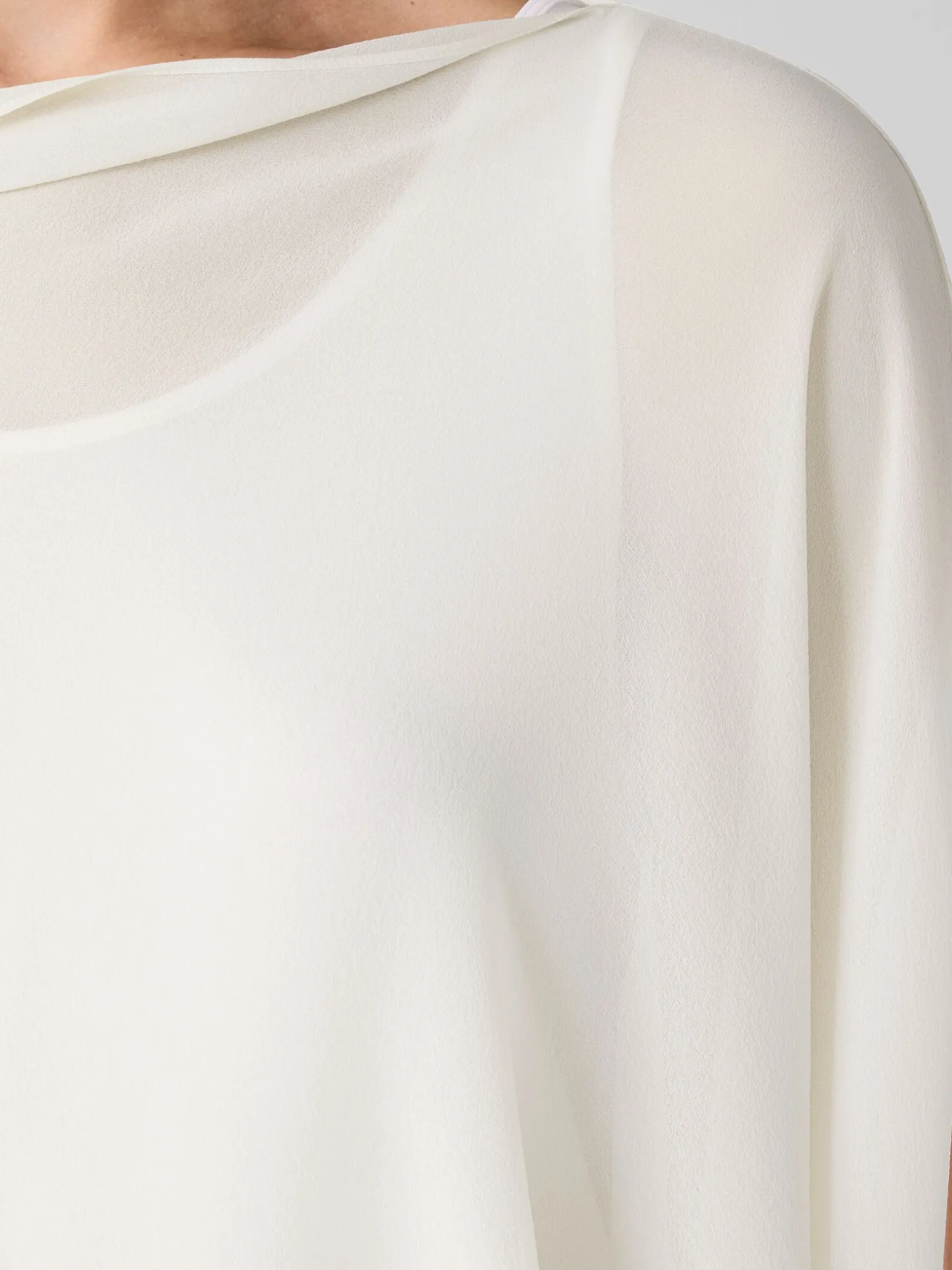 Sheer Silk Georgette Wrap