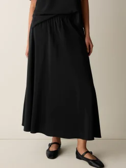 Silk Crepe de Chine Half-Circle Skirt