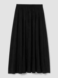 Silk Crepe de Chine Half-Circle Skirt
