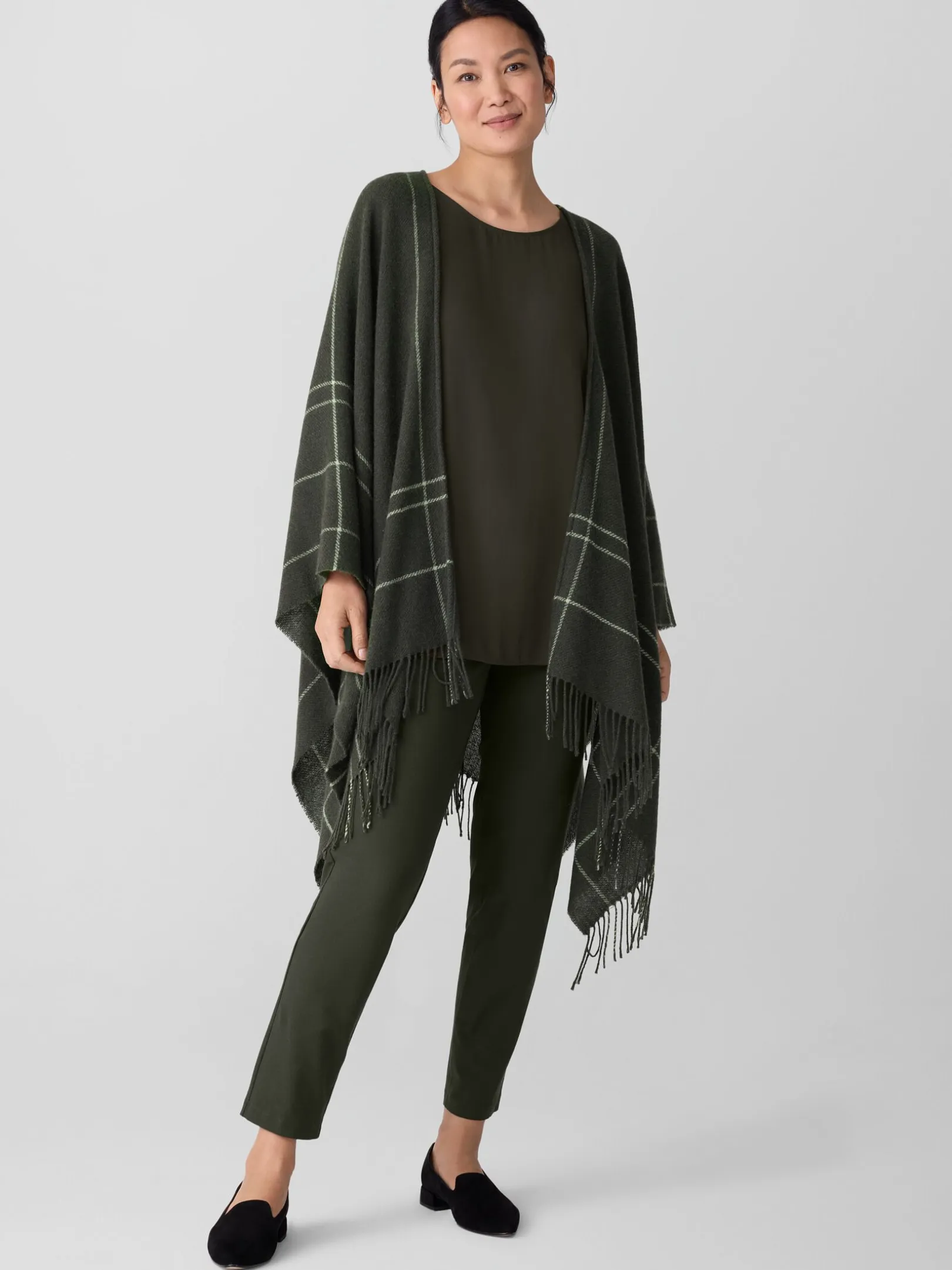 Silk Georgette CrepeBallet Neck Long Tank