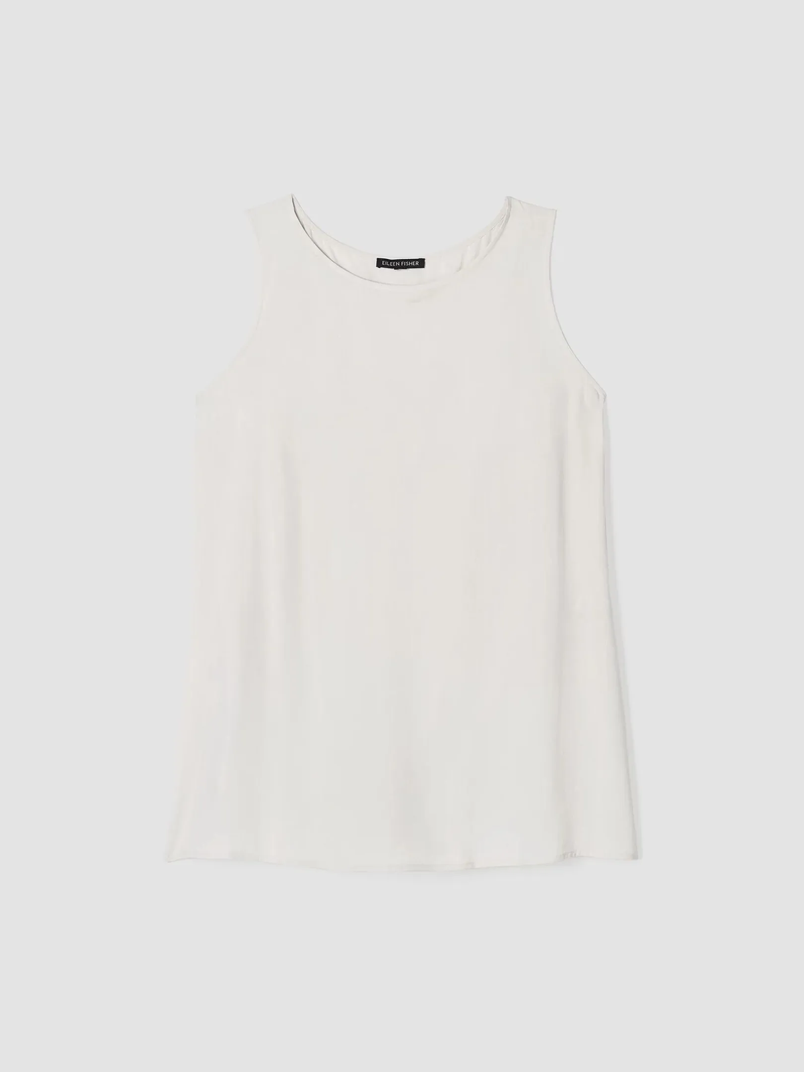 Silk Georgette Crepe Ballet Neck Tank