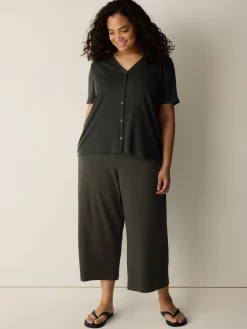 Stretch Jersey Knit Culotte