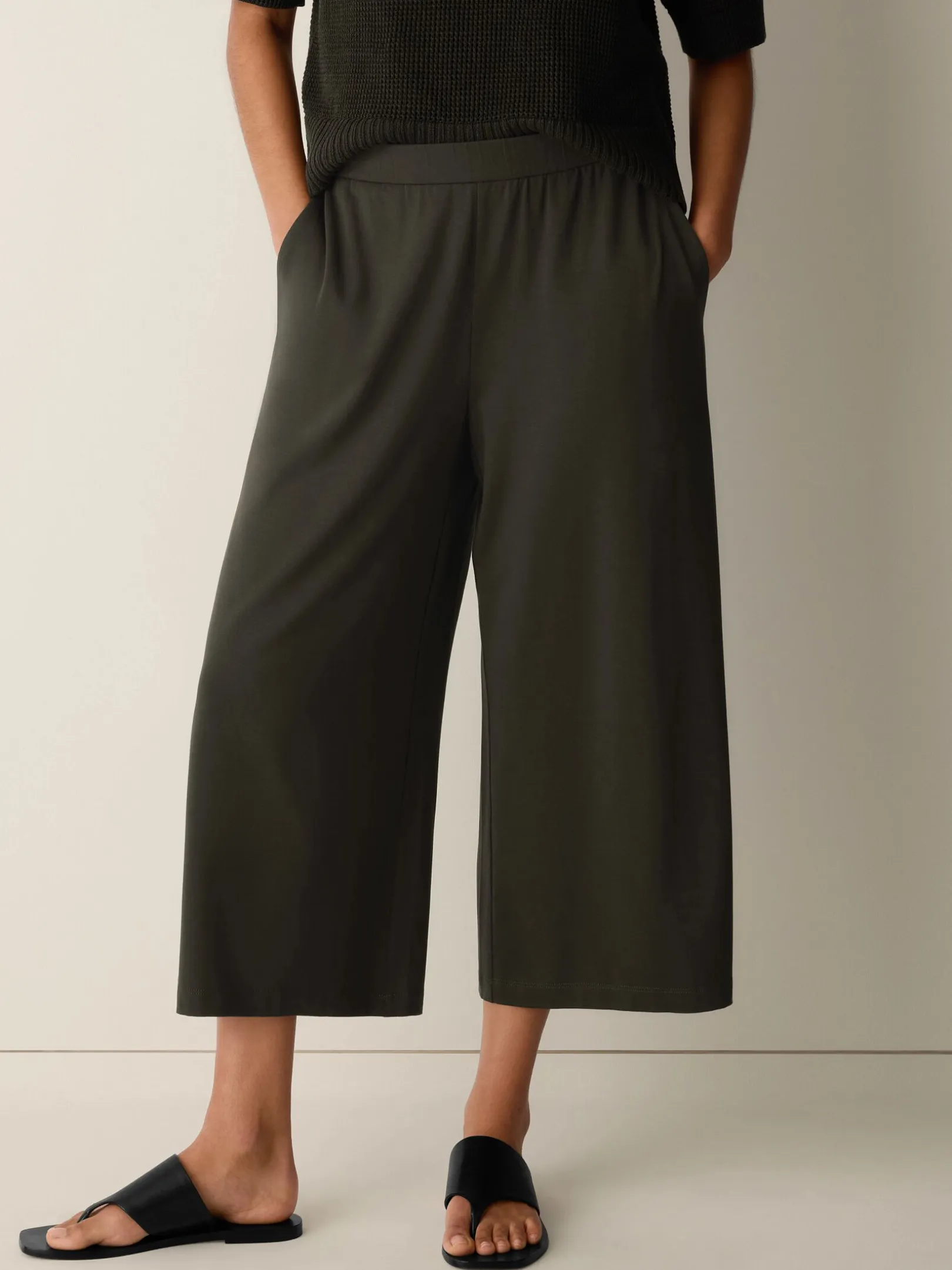 Stretch Jersey Knit Culotte