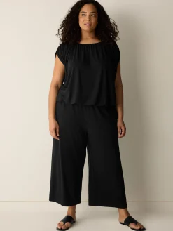 Stretch Jersey Knit Culotte
