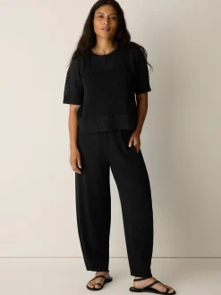 Stretch Jersey Knit Lantern Pant