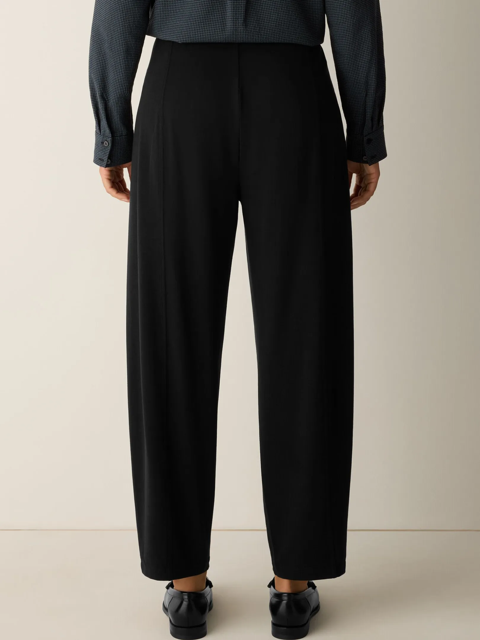 Stretch Jersey Knit Lantern Pant