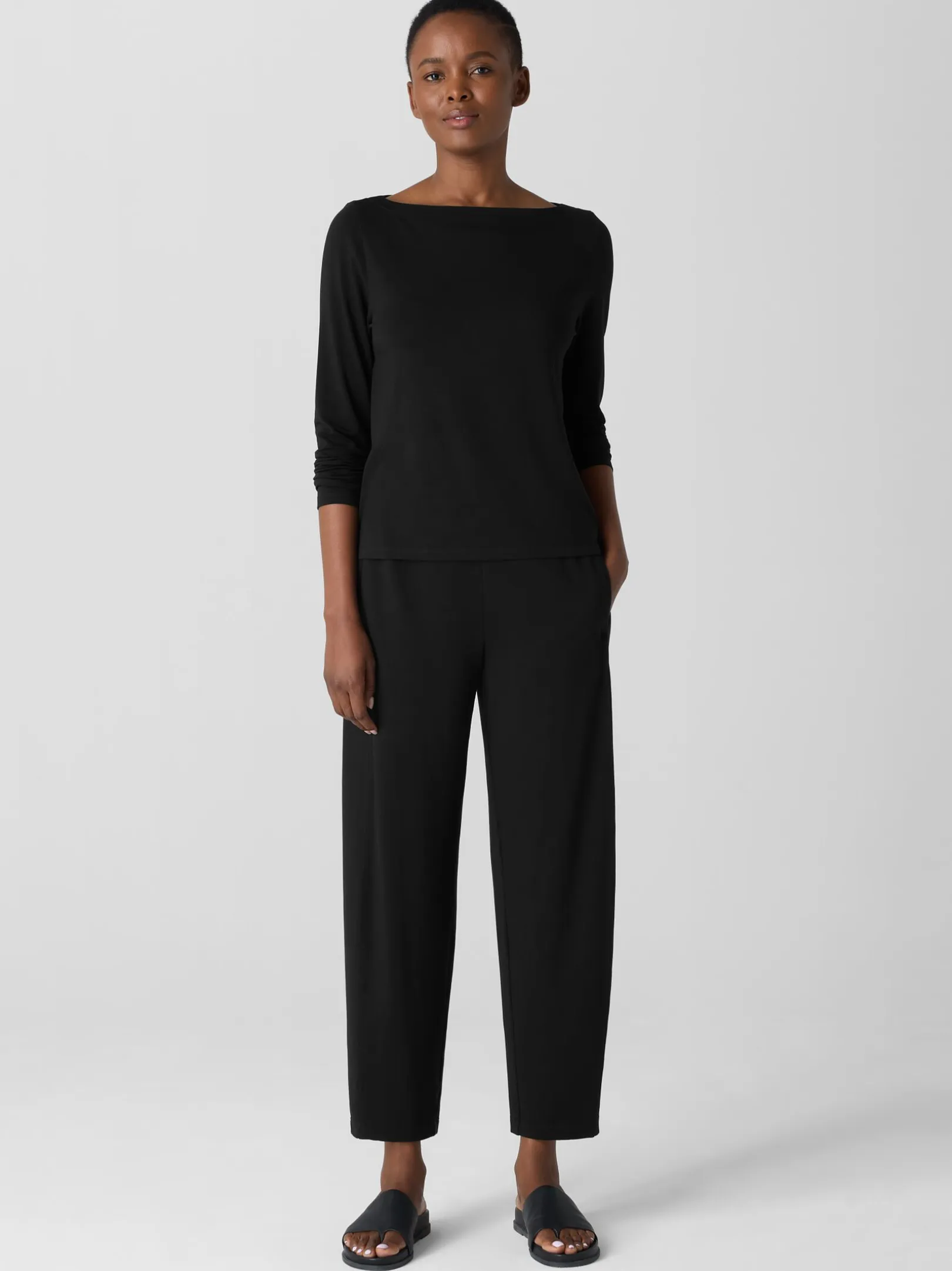 Stretch Jersey Knit Lantern Pant