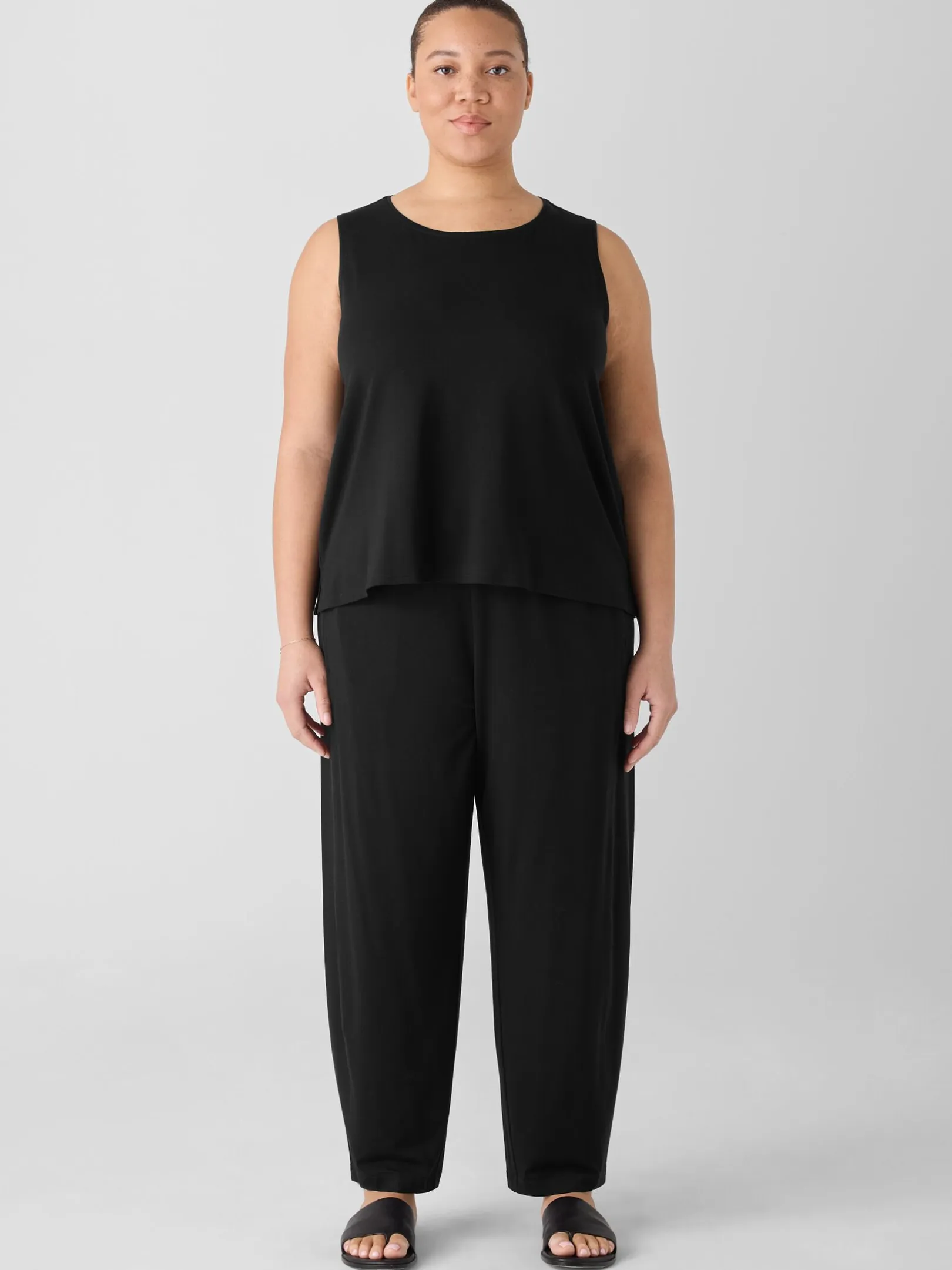 Stretch Jersey Knit Lantern Pant