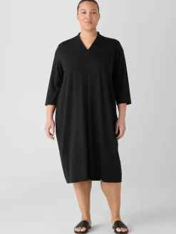 Stretch Jersey Knit Oval Dress