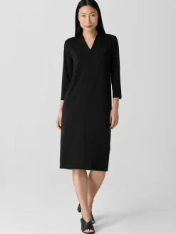 Stretch Jersey Knit Oval Dress