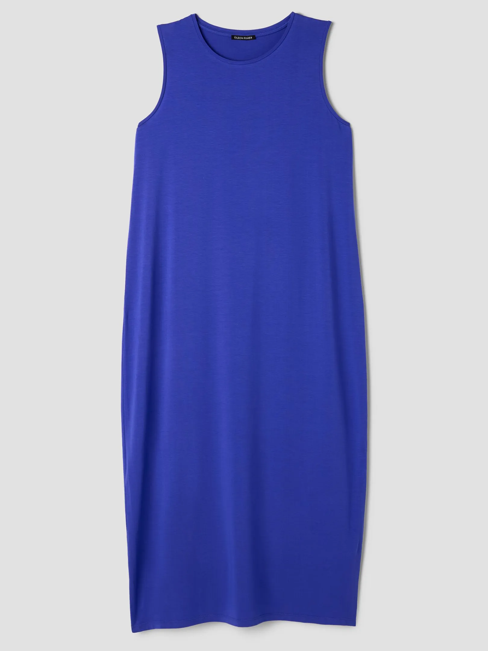 Stretch Jersey Knit Round Neck Dress