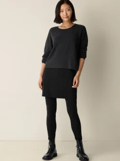 Stretch Jersey Knit Skirted Legging