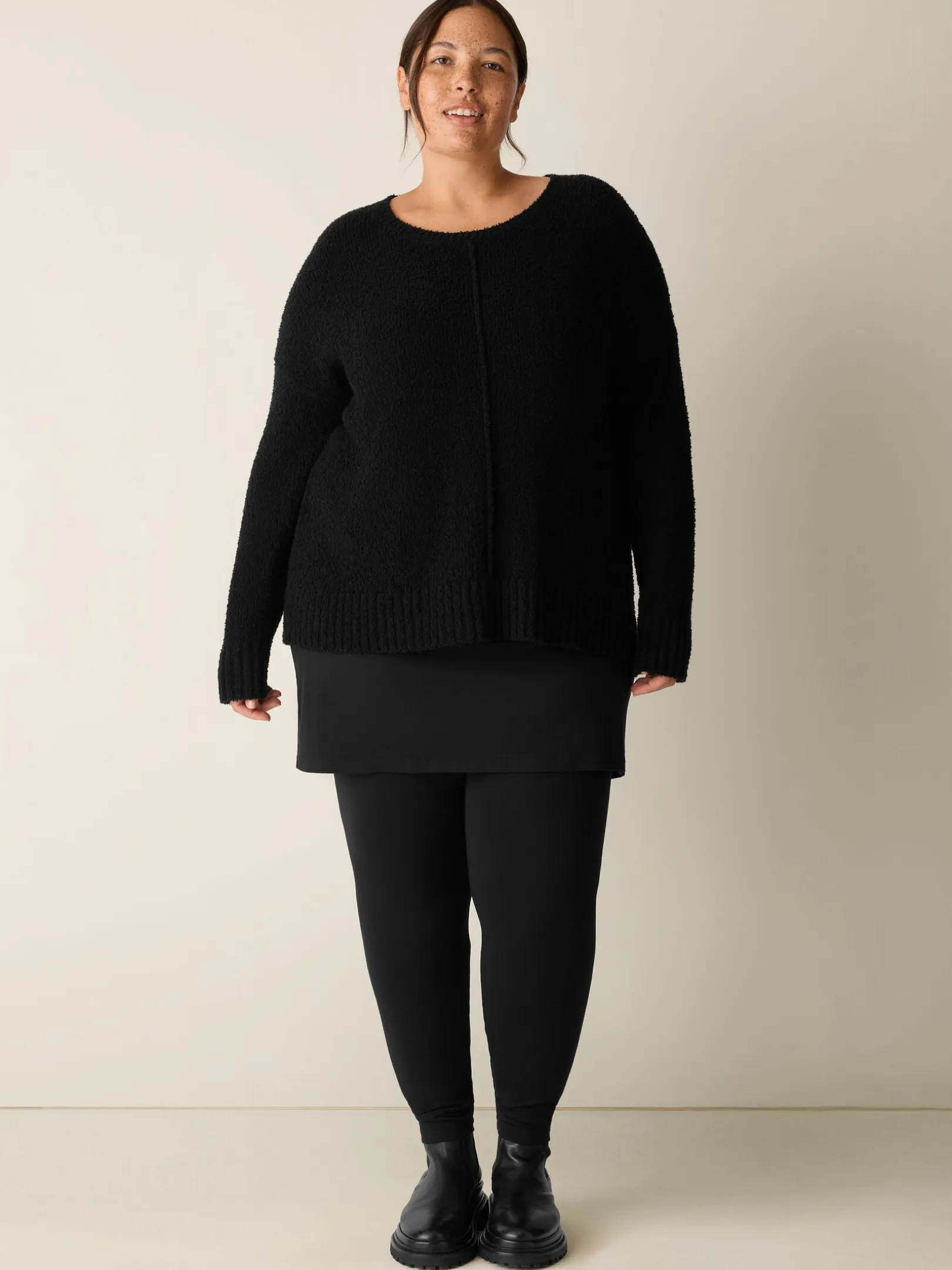 Stretch Jersey Knit Skirted Legging