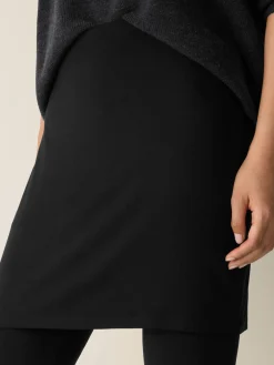 Stretch Jersey Knit Skirted Legging