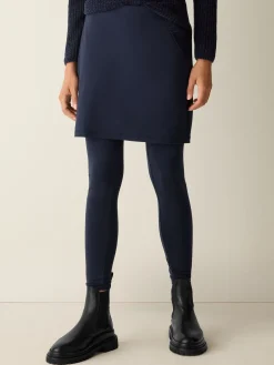 Stretch Jersey Knit Skirted Legging