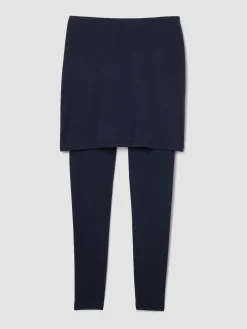 Stretch Jersey Knit Skirted Legging