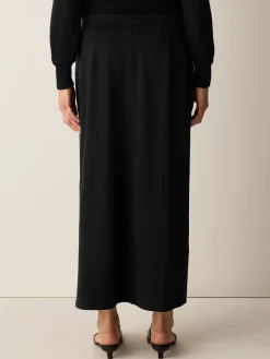 Stretch Jersey Knit Straight Skirt