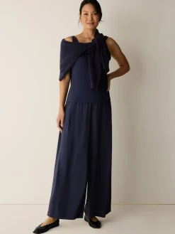 Stretch Silk Jersey Scoop Neck Tank