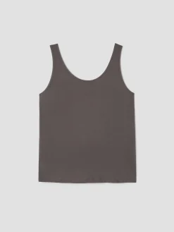 Stretch Silk Jersey Scoop Neck Tank
