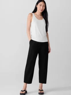 Stretch Silk Jersey Scoop Neck Tank