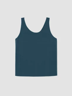 Stretch Silk Jersey Scoop Neck Tank