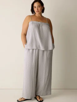 Striped Organic Cotton Gauze Cami